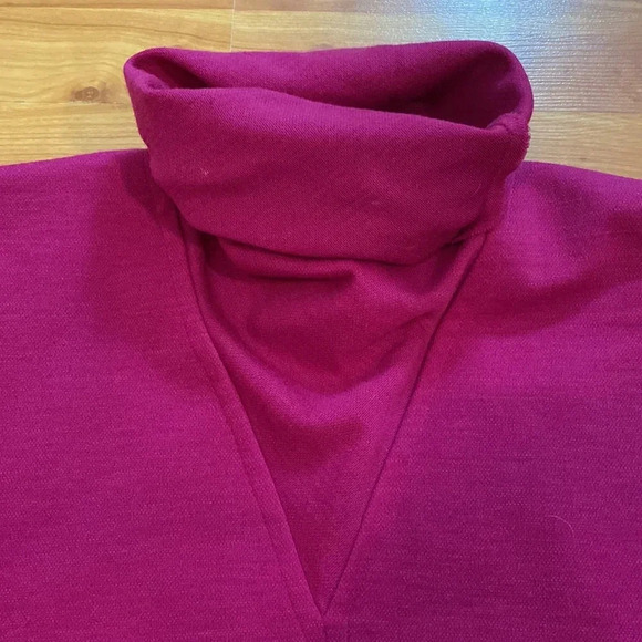 Vintage Saint Laurent Magenta Wool Double Lined Dress - Picture 3 of 5